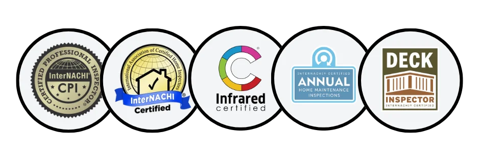 Shield Point Home Inspection credentials and certification badges